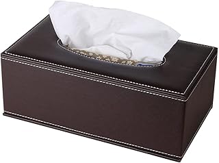Support de boîte à mouchoirs en cuir pu au design moderne de haute