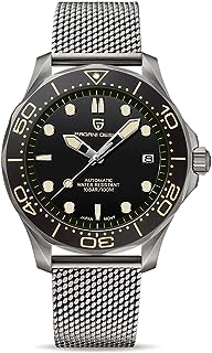 Montre automatique pagani design pour hommes mouvement japonais verre saphir affichage de la date