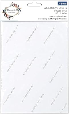 Papier autocollant double face transparent a4 inspiré de jet - pk/10 feuilles