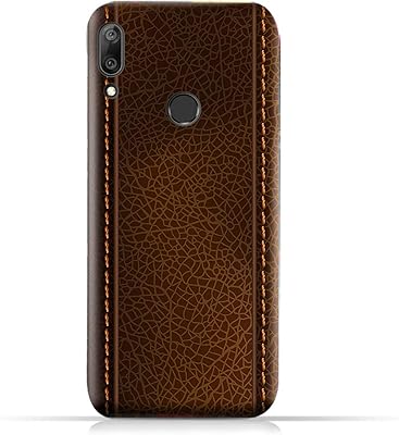 Coque de protection amc design en silicone et tpu avec motif en cuir