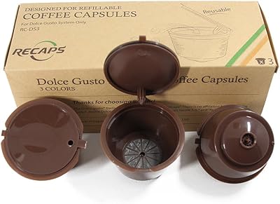 Capsules rechargeables compatibles avec la machine nescafé dolce gusto brewers, marron