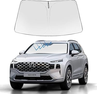 Pare-soleil pliable de taille personnalisée pour hyundai santa fe se sse seal plus