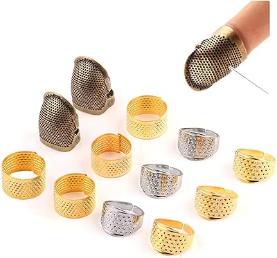 Elecdon accessoires et fournitures de couture en cuivre de qualité supérieure, protège-doigts réglables
