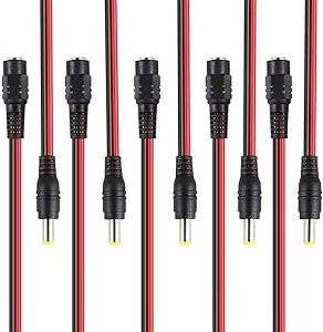 Royal apex 10pcs connecteur de cordon d'alimentation cc pour caméra de surveillance cctv et adaptateur d'alimentation d'éclairage (5 paires de broches mâles et femelles). Votre centre commercial virtuel au Sénégal : Diaytar