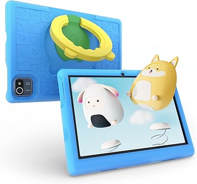 Tablette pour enfants avec écran tactile hd de 10,1 pouces, écran lcd, système