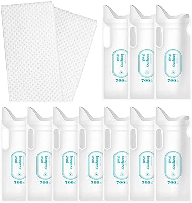 10pcs sacs d'urine jetables, camping | urinoir de voyage, confiture de toilettes |
