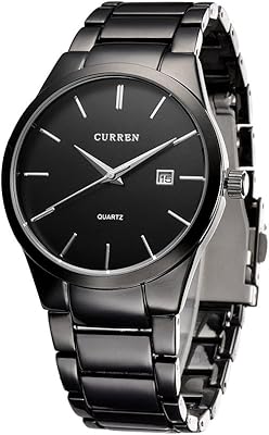 Montre décontractée pour unisexe, analogique, acier inoxydable - j0280b