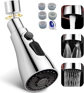 Connecteur d'extension de robinet de cuisine universel tête remplacement 3 modes pulvérisation