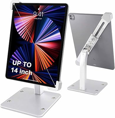 Support de tablette antivol en aluminium woolly rotatif à 360 degrés pour tablettes