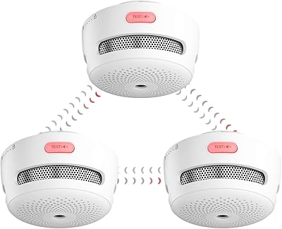 Détecteur de fumée sans fil x-sense connecté à une alarme incendie avec une portée