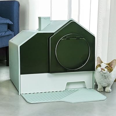 Bac à litière pour chat entièrement fermé rudason, bacs à litière pour chat