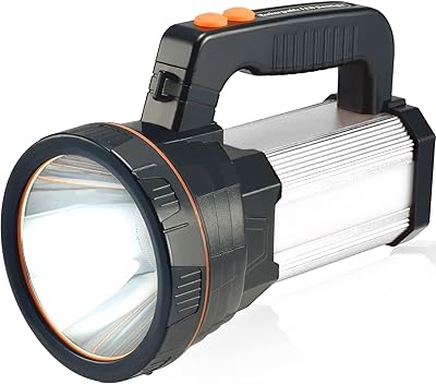 Lampe de poche led rechargeable alflash 7 000 lumens 9 000 mah