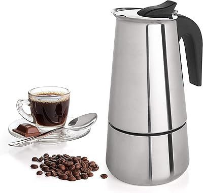 Machine à expresso hypexa en acier inoxydable, percolateur de café sur cuisinière, cafetière