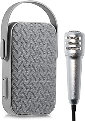 Mini haut-parleur bluetooth portable epime my220bt avec microphone (gris)