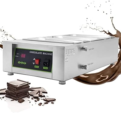 Machine à fondre le chocolat commerciale 12kg, 3 réservoirs 1000w avec contrôle