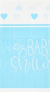 Nappe de fête prénatale en plastique unique 73383, motif cœurs bleus, 7 pieds x 4 pieds. Découvrez le shopping sans frontières avec Diaytar Sénégal