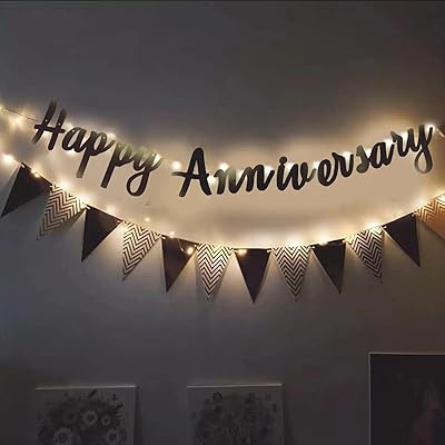 Articles de décoration de luxe joyeux anniversaire avec lumières pour la maison