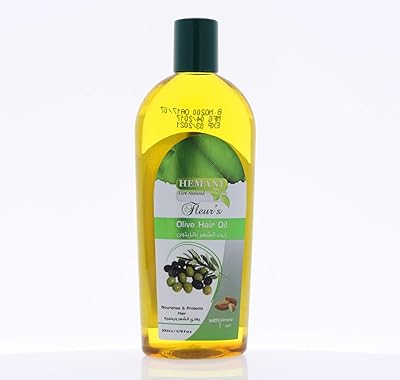 Huile d'olive hemani pour cheveux 200 ml - l'huile d'olive naturelle protège les cheveux des pellicules et de la chute des cheveux et aide à nourrir les cheveux. Diaytar : Votre partenaire e-commerce au quotidien