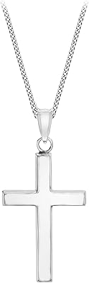Collier pendentif croix carissima gold en or jaune 9 carats pour femme, longueur