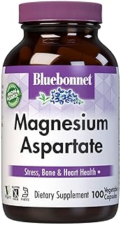 Gélules végétales d'aspartate de magnésium blue bonnet 400 mg