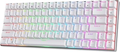 Clavier mécanique rk royal college rk84 pro rgb 75% tri-mode bt5.0/2.4g/usb-c échangeable à