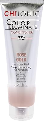 Revitalisant chi ionic color illuminate rose gold pour unisexe, 251 ml