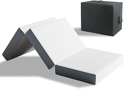 Matelas pliant vesgantti avec sac de rangement, matelas pliable en mousse à mémoire