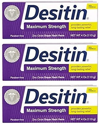 Crème contre l'érythème fessier desitin à force maximale, 115 g, de desitin, paquet