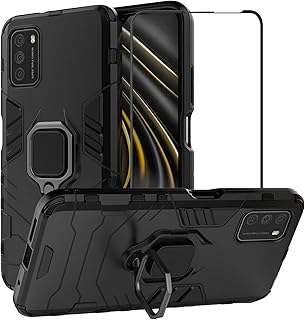 Coque de protection second spring pour xiaomi poco m3 avec protecteur d'écran