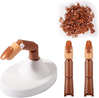 Doigt de pratique du nail art en acrylique fausse main de manucure réglable