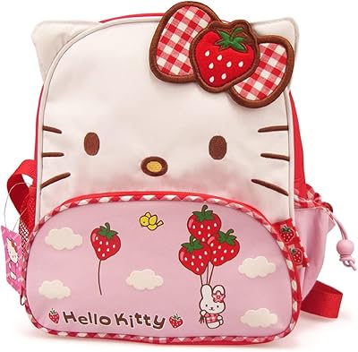 Sac à dos de dessin animé kawaii, sac d'université de chat rose, cartable