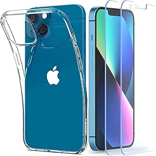 Coque de protection transparente hybride spigen crystal pour iphone 13 mini (version 2021)