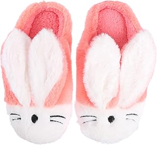 Pantoufles en peluche de lapin mignon swimis pour la maison en hiver, pantoufles