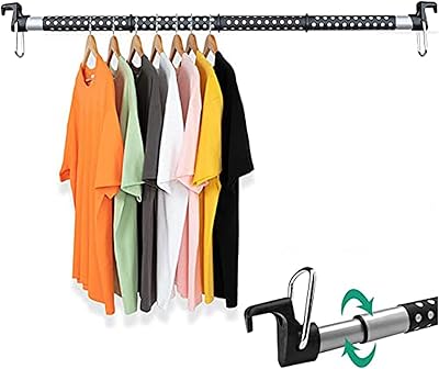 Cintre de voiture de beauté, porte-vêtements de voiture extensible jusqu'à 64 pouces, support