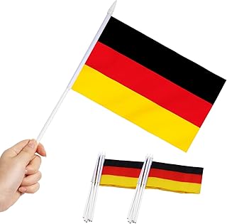 Drapeau de l'allemagne petit drapeau allemand à main de 5 x 8 pouces