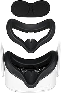 Couvre-visage et cache-objectif wawasia pour oculus meta quest 2 masque facial en silicone