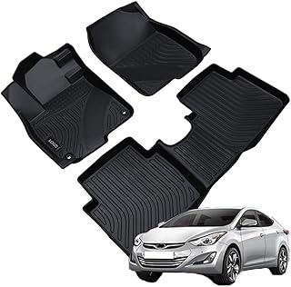 Tapis de sol de voiture 3d tpe compatible avec hyundai elantra 2016-2020