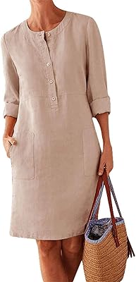 2021 printemps grande taille vêtements pour femmes coton et lin col rond manches