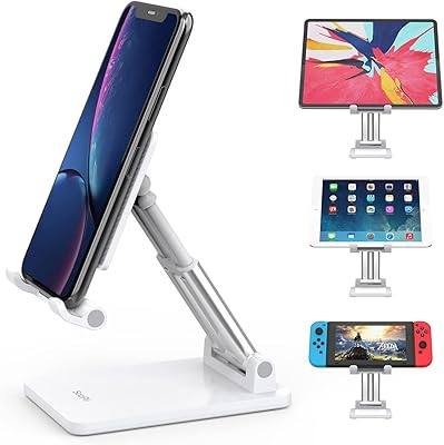 Support pour mobile et tablette supi entièrement réglable et pliable compatible avec la plupart