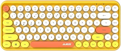 Clavier sans fil ajazz ajazz 308i bluetooth avec cache-touches rond 10 mètres connexion