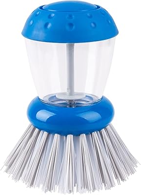 Distributeur de savon pour la vaisselle et brosse anti-rayures pour le nettoyage