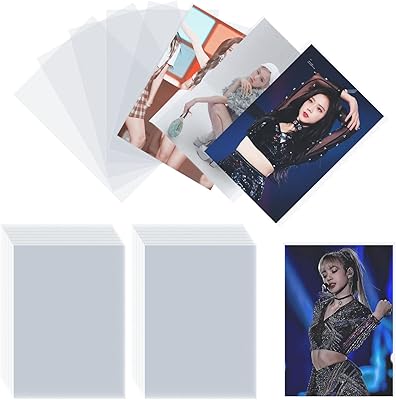 100pcs porte-cartes, 66 x 91mm porte-carte photo transparent k-pop idol porte-carte photo porte-cartes de tranding. Diaytar : Votre shopping, nos meilleurs prix