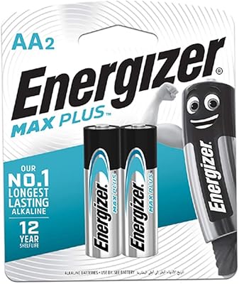 Piles alcalines energizer max plus 1,5 v pour appareils alimentés aa, 2 pièces