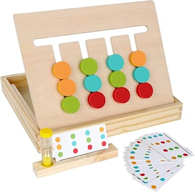 Jouets éducatifs pour enfants d'âge préscolaire un puzzle coulissant assortissant les couleurs
