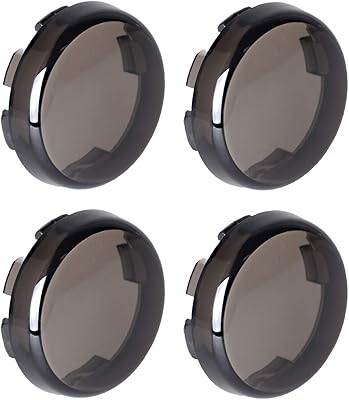 Couvercle d'objectif de clignotant gris foncé n3auto compatible avec harley davidson sportster street