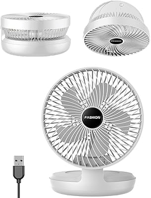 Ventilateur de bureau pliable usb, mini ventilateur de bureau électrique portable 2 vitesses