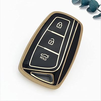 Protecteur de clé télécommande en tpu à 4 boutons pour hyundai santa fe