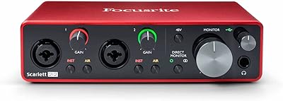 Interface audio usb foxrite sacrelite solo (3e génération) avec pro tools, rouge