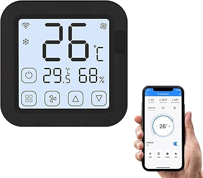 Thermostat de contrôle de climatiseur infrarouge intelligent avec température lcd et capteur
