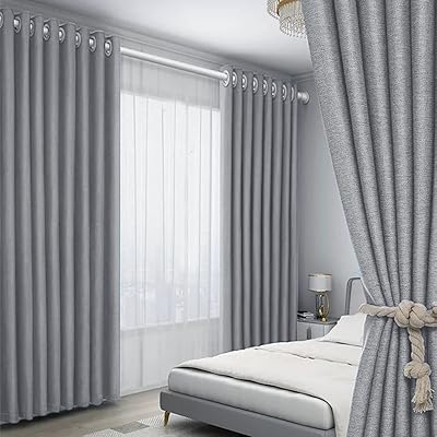 Rideaux occultants à isolation thermique judaizing avec œillets métalliques pour chambre à coucher